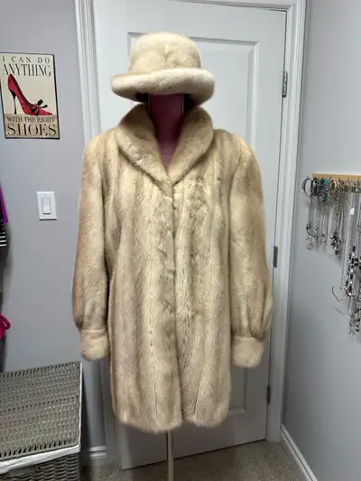 Beautiful Lavender Mink Fur Coat, View more