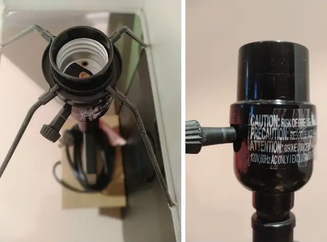 Home Trends TABLE LAMPS (2x) - Beech Birch Black - Only $30! in Indoor Lighting & Fans in Mississauga / Peel Region - Image 8