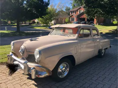 1951 Studebaker Champion. Inline 6 cylinder engine. Automatic Transmission. Has been in family since...