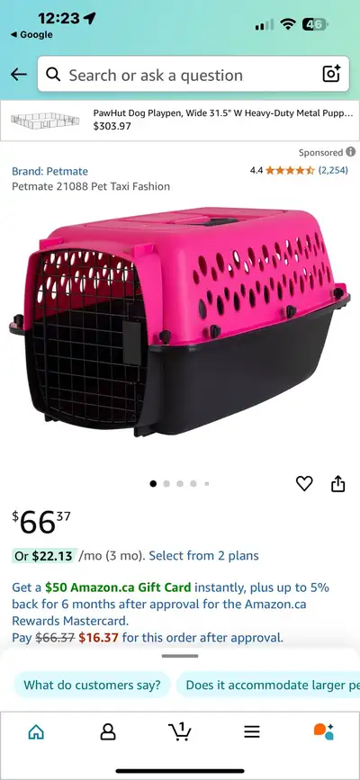 Great Choice Carrier 19” Pink and Black, View more