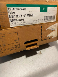Armaflex tube insulation 5/8 ID x1” wall