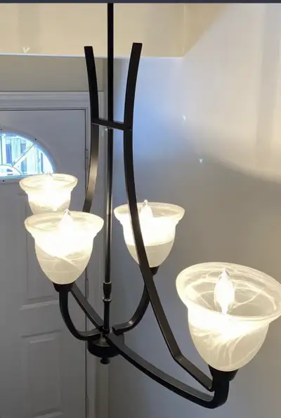 Solid metal chandelier, View more