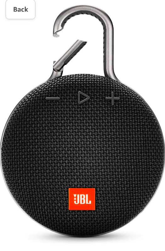 JBL Clip 3 Waterproof Portable Bluetooth Speaker - Black in Speakers in Mississauga / Peel Region - Image 2