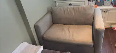 Chair and a half with pull out single bed, View more
