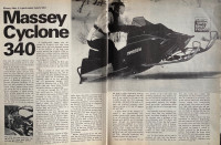 1976 Massey Cyclone 340 Original Article Free Shipping 