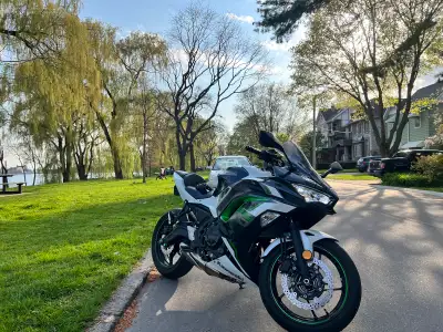 If ad is up, it’s available . 2022 Ninja 650 ABS 7K in mileage. Might increase as I continue to ride...