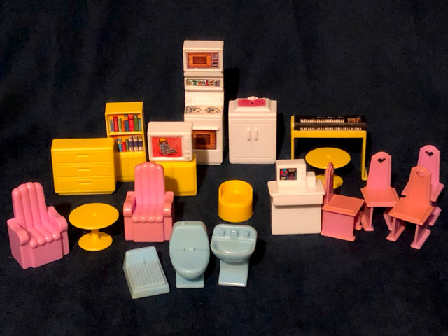 plastic dollhouse furniture