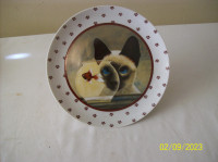 cat & fish plate 1986 #0612