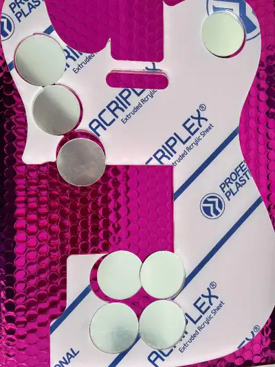 Jimmy Page telecaster  round mirrors  with mounting  alignment, View more