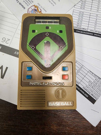 Handheld baseball game