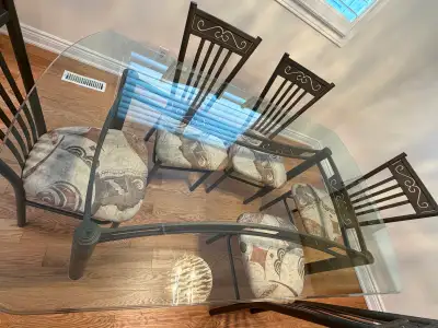 Glass Dining Table Set – Table + 6 Chairs, View more