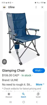 GLAMPING CHAIR FOR CAMPING