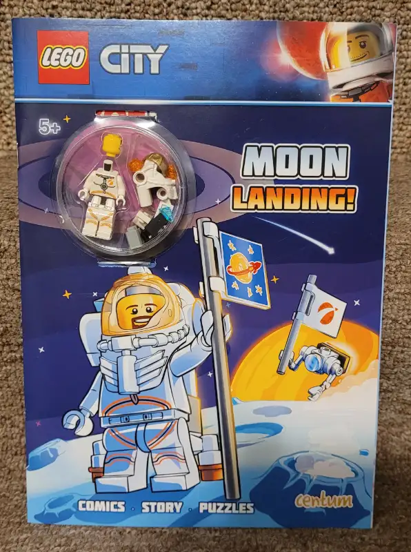 Lego City Moon Landing Activity Book Astronaut Minifigure