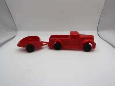 ANCIEN JOUET 1950 CAMION REMORQUE IDEAL TOY MADE USA, View more