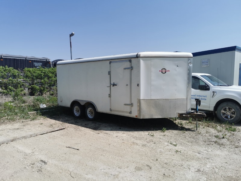 2015 8' x 16' wide dual axle enclosed vnose trailer Cargo & Utility