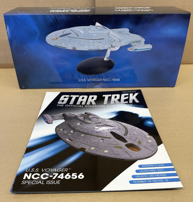 Star Trek Eaglemoss Starships USS Voyager NCC-74656 XL Edition in Arts & Collectibles in Regina