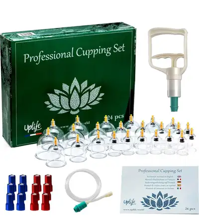 Uplife Cupping Therapy Set (24 Cups) Ventouse Massage Thérapeuti, View more