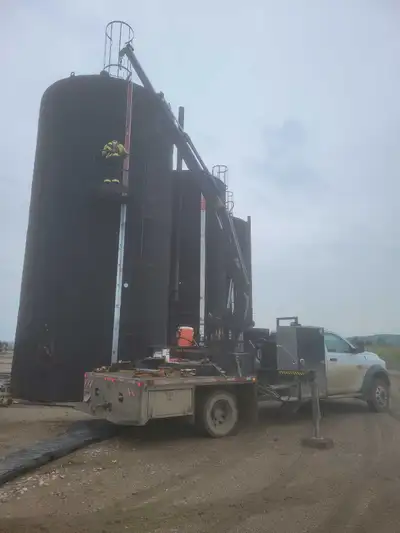 Picker services, man basket, contract welding and pipefitting.