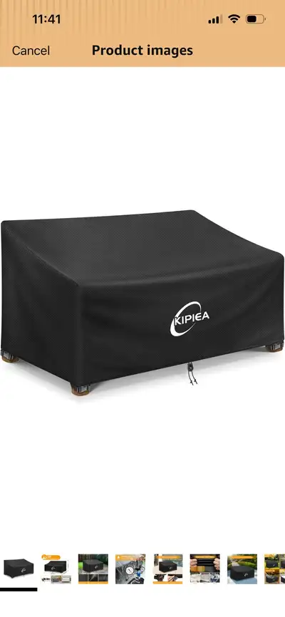 KIPIEA Outdoor Furniture Cover 58" W x 30" D x 31" H, View more