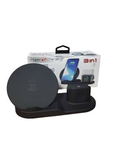 TZUMI 7074 3 IN 1 QI WIRELESS FAST CHARGING STATION FOR IPHONE, View more