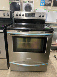  Frigidaire stainless steel glass blacktop stove