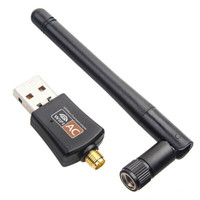600Mbps Dual Band Wireless AC 2.4G + 5G USB Adapter with Antenna