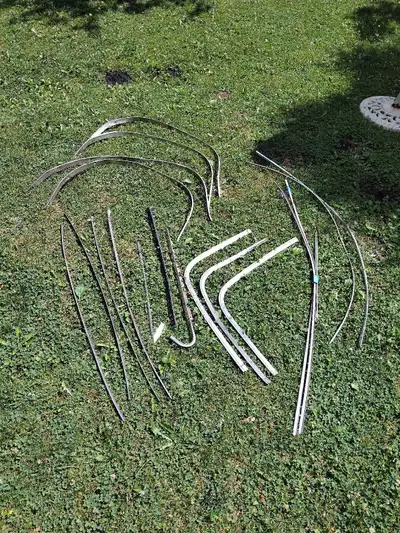 From 1970 Charger drip rail ,sail panel, rear window,wheel well,right side quarter window trim, some...
