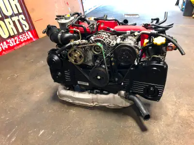 2004-2005 JDM SUBARU IMPREZA WRX STI EJ207 USED ENGINE VERSION 8 TURBO VF37 2.0L MOTOR TWIN SCROLL P...