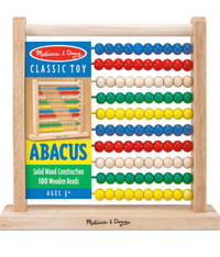 Melissa & Doug Abacus - Classic Wooden Educational Counting Toy 