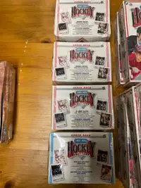  Upper deck hockey cards, jumbo packs
