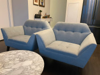 Chic, spacious, comfy sofa/ armchairs