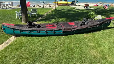 16 foot Mad River prospector, Whitewater Royal X canoe. Heavy duty, skid plates, usual scars. Comes...