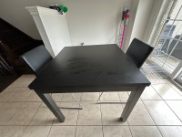 Extendable Table with 2 Dining Chairs