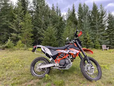 2012 KTM 690 Enduro R Wings exhaust Acerbis fuel cap High windshield Rally foot pegs Flatlands skid...