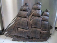 Copper Craft Guild Wall Hanging Sailing Ship Item 4574 Circ 1962