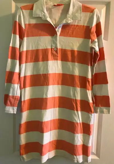 Color: whir & orange 100% cotton