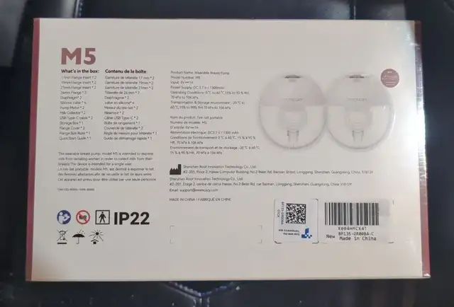 NEW Momcozy 2-pack Hands Free Wearable Breast Pumps fits 4 sizes in Feeding & High Chairs in Mississauga / Peel Region - Image 7