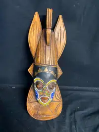 Wooden Mask with Beadwork
