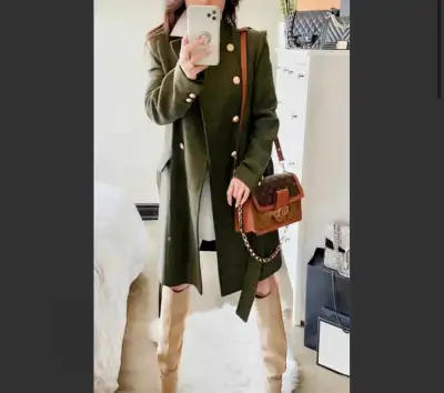 Zara manteau laine wool coat jacket outerwear blazer aritzia top, View more