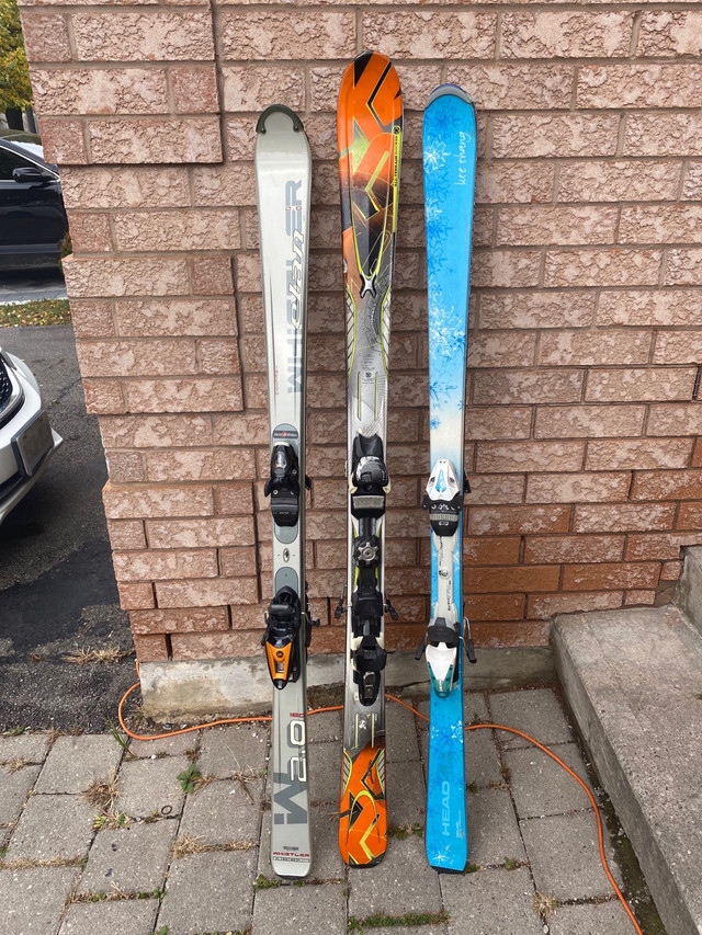 Adult skis with bindings 160cm - 167cm in Ski in Mississauga / Peel Region