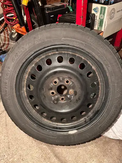 Set of 4 Motomaster Winter Edge tires on rims. Was on a Toyota C-HR. Sold car an no longer need. 8mm...