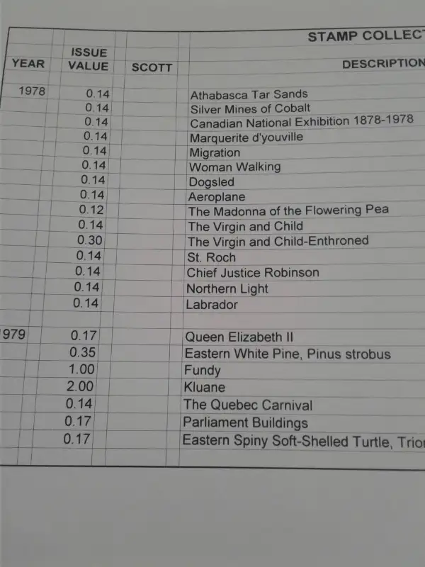 CDN Stamps from 1978-79 in Hobbies & Crafts in Kitchener / Waterloo - Image 3