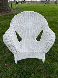 Child’s wicker chair solid and sturdy 