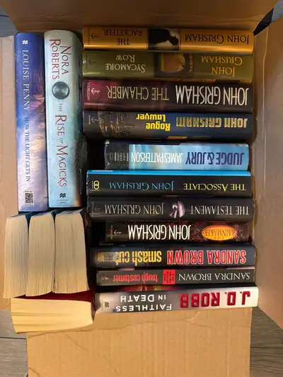 Hard cover and soft books, View more