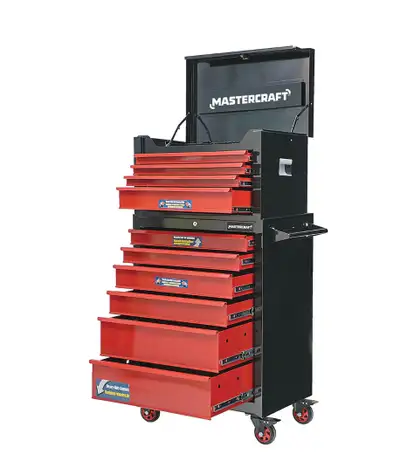 New Mastercraft Tool Chest & Cabinet Set – $450, View more