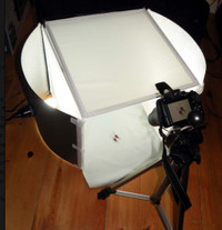 Optex photo studio and lighting kit.