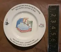 Peter Rabbit children's plate 
Wedgwood china