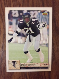 1992 Upper Deck #SP3 Deion Sanders Baseball/Football Card - Atlanta Braves  and Falcons