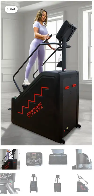 Prime Power Fitness Stair Climber – Like New Step up your cardio game with this powerful commercial-...