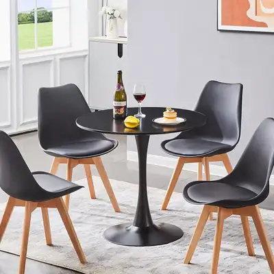 Modern Black Eifel Dining Chairs | Restaurant Fit, View more